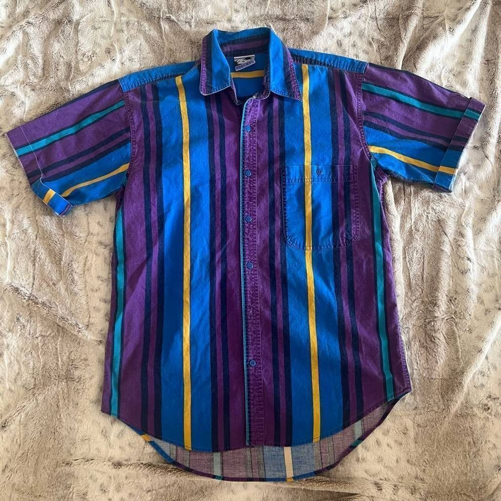 Vintage Men's Short Sleeve Button-Up (Saved By the Bell)